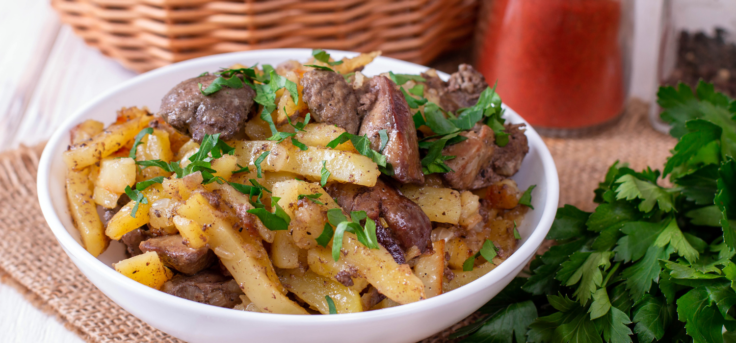 Beef Liver and Fried Potatoes