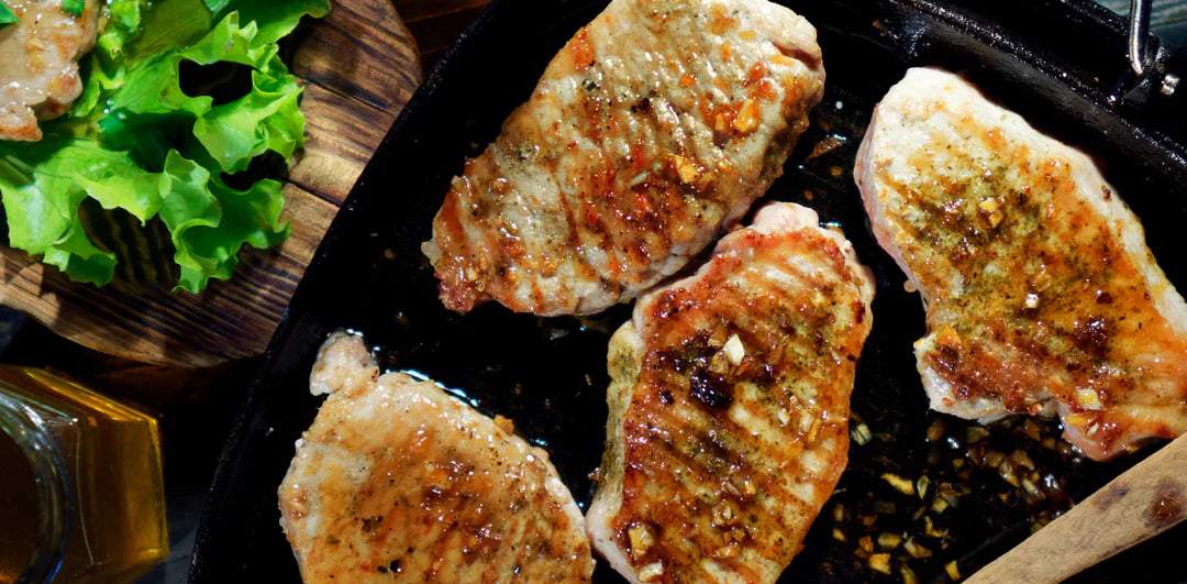 Maple-Dijon Glazed Pork Sirloin Chops