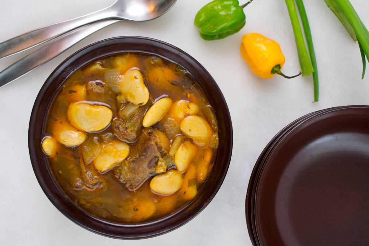 Oxtail Stew and Butter Beans