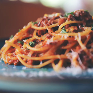Veggie-Packed Sausage Spaghetti
