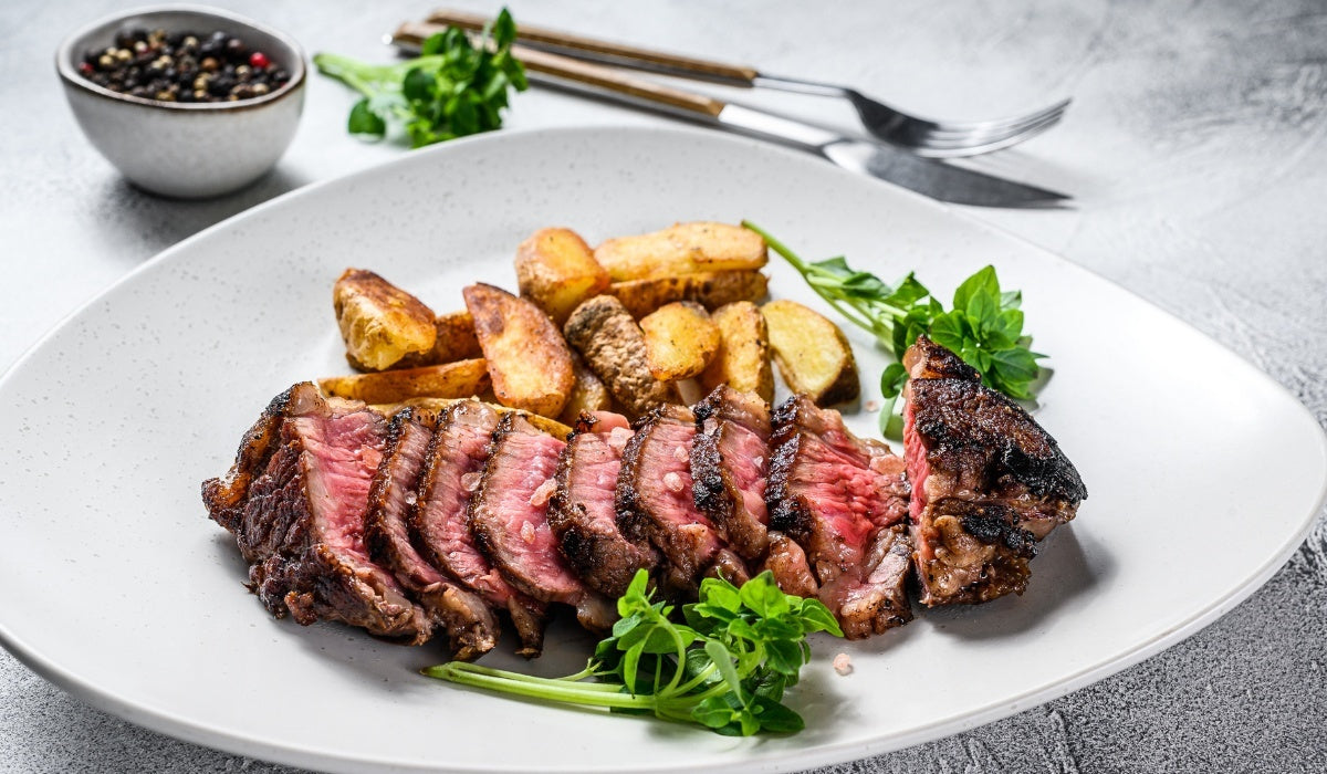 Garlic Butter Pan seared Top Round Steak Grass Roots Farmers Cooperative