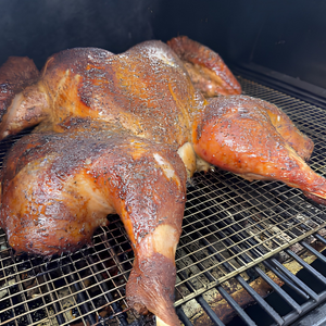 Cajun Butter & Garlic Smoked Spatchcock Turkey
