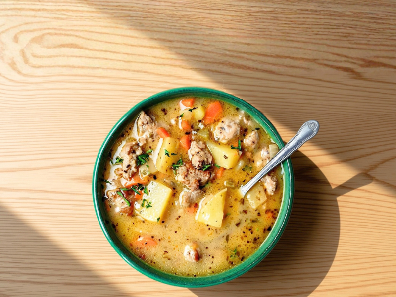 Creamy Dairy-free Sausage and Potato Soup