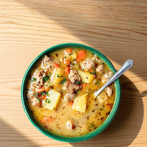 Creamy Dairy-free Sausage and Potato Soup