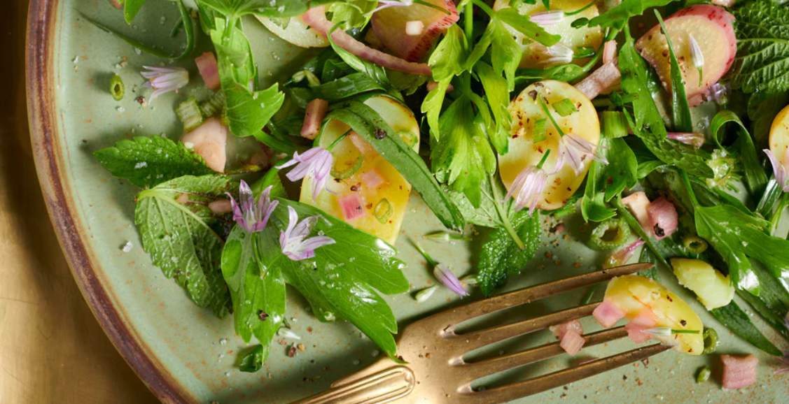 Mixed Spring Salad with Grilled Steak