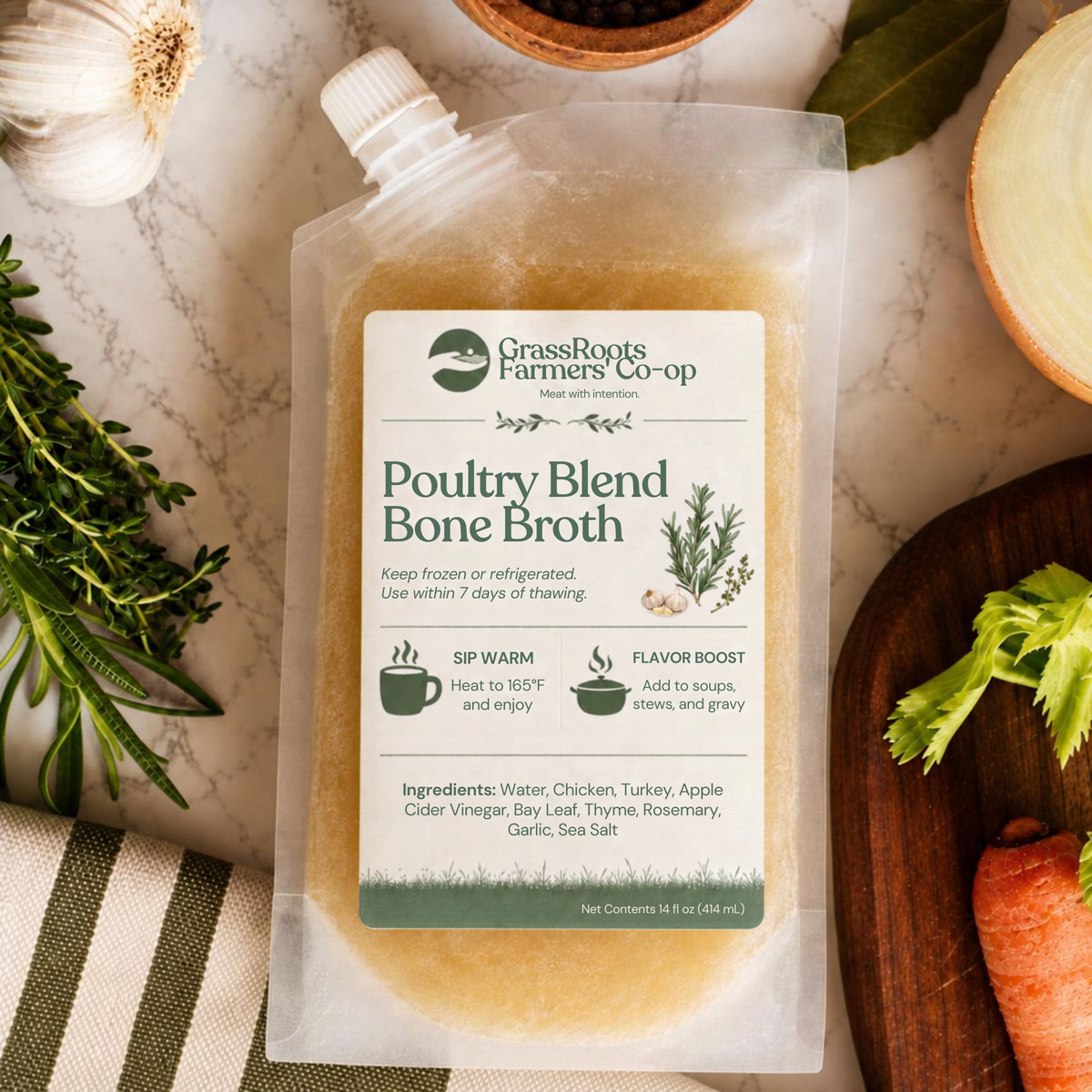 Pasture Raised Poultry Broth