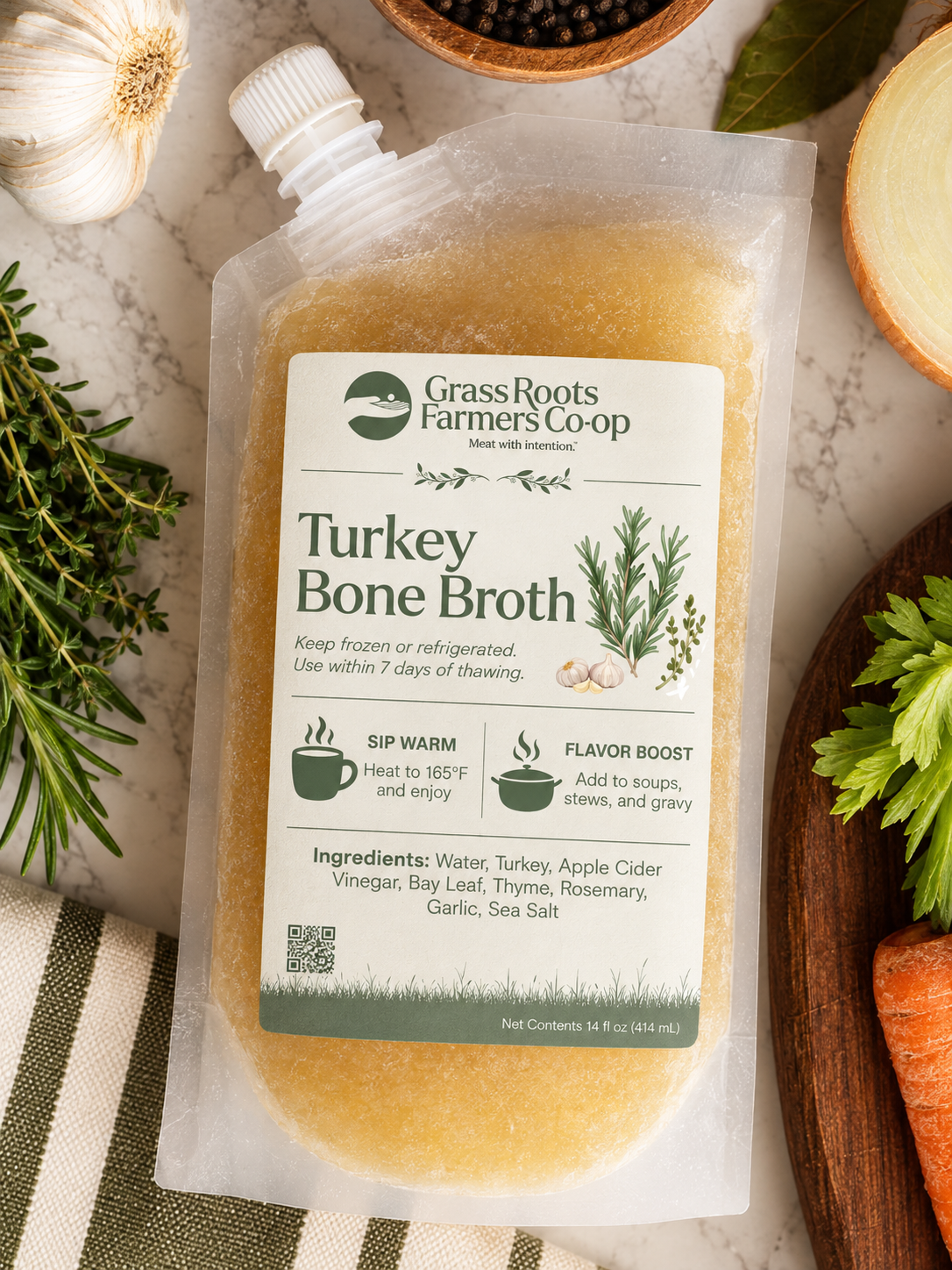 Pasture Raised Turkey Broth