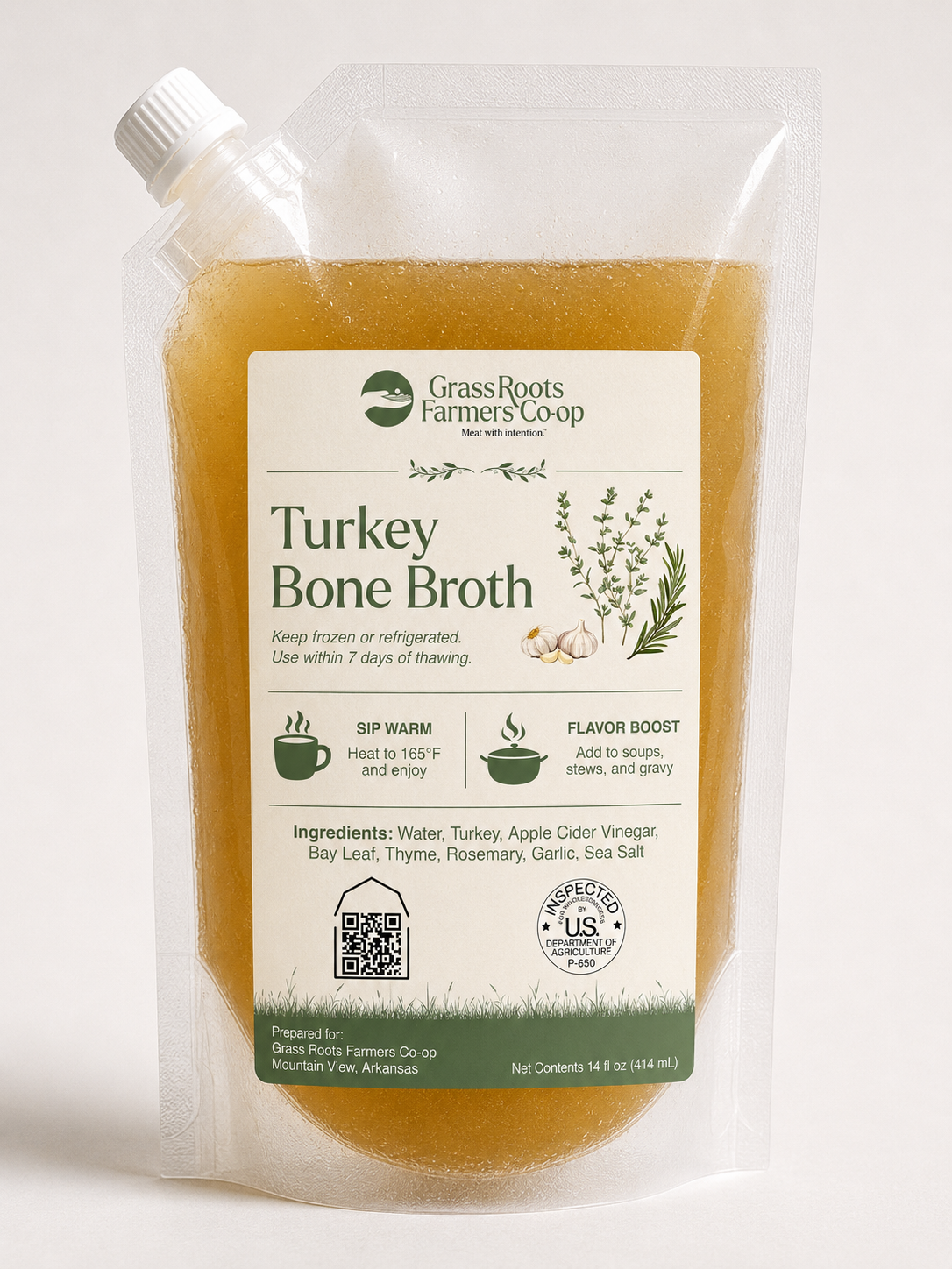 Pasture Raised Turkey Broth
